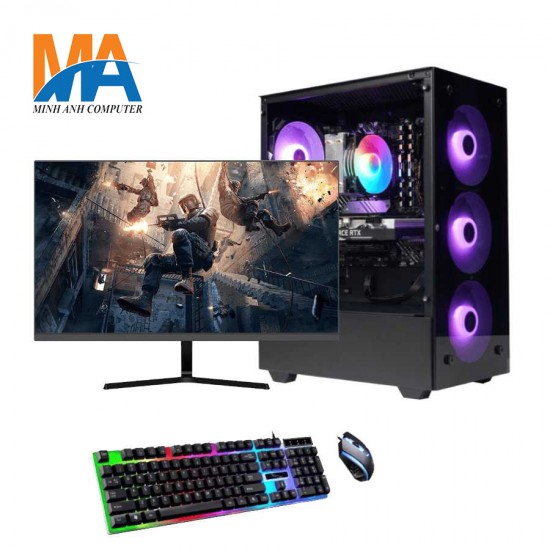 Bộ máy máy tính B760\i5.13400f\Ram16Gb\SSD256Gb\ RTX2060\ Màn hình 24 inch