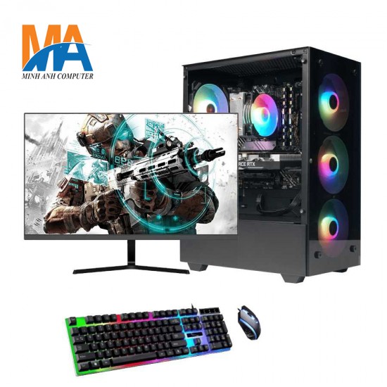 Bộ máy máy tính B560\i7.10700f\Ram16Gb\Ssd500Gb\ RTX2060\ Màn hình 24 inch