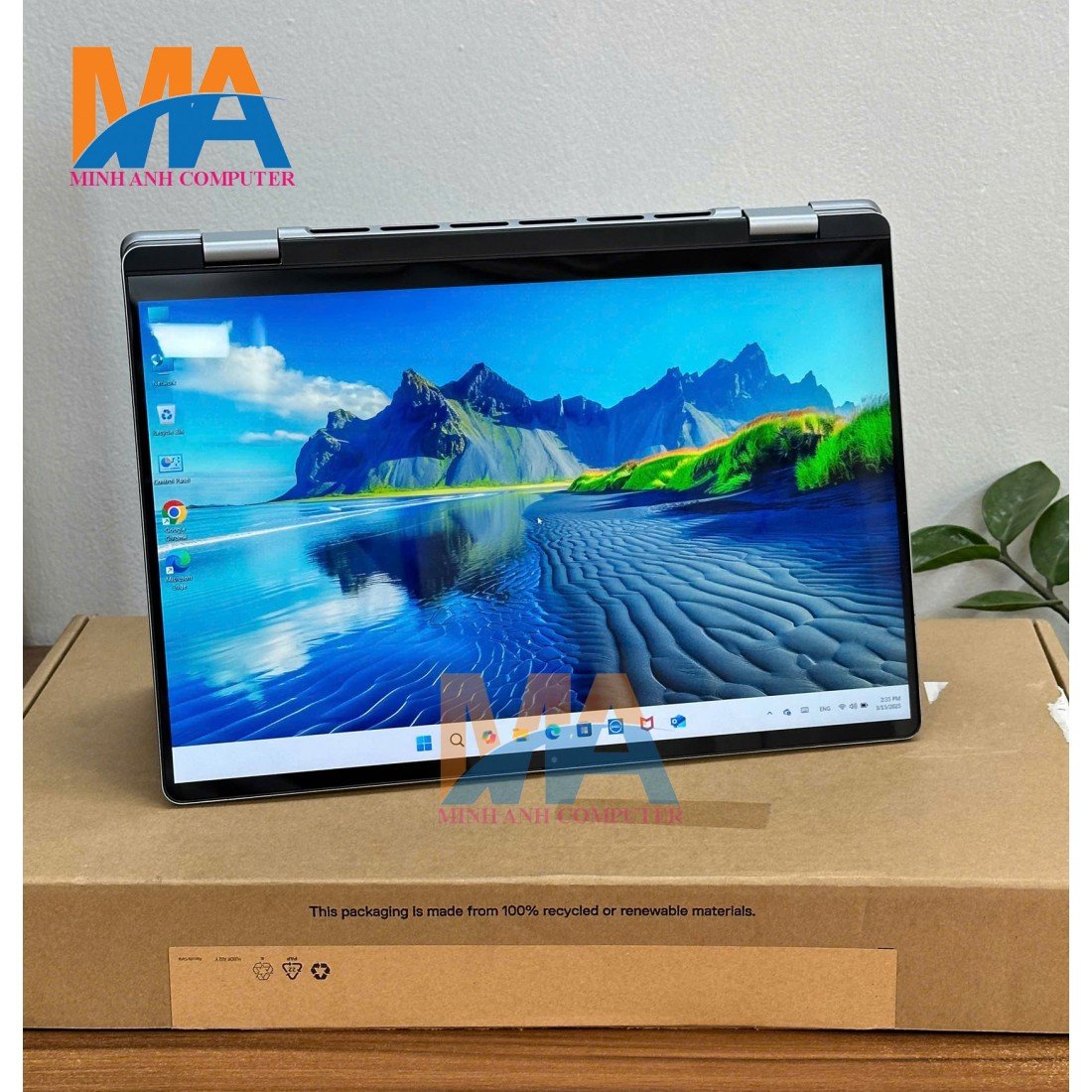 Brotect AirGlass Protection Écran Verre Hybride Pour Dell Inspiron 16 7640 2-in-1 - 9H Anti-Rayures, Transparent