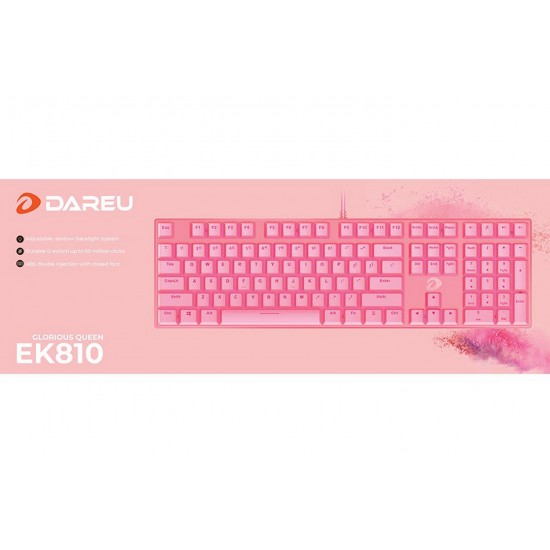 Bàn phím cơ DareU EK810 Pink-Blue-switch