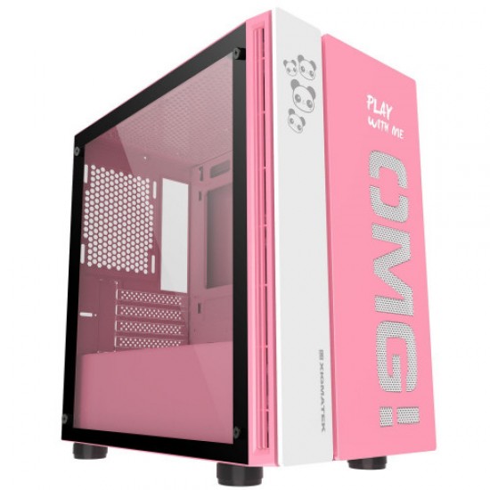 Vỏ case XIGMATEK OMG QUEEN GAMING M-ATX (Mini Tower/Màu Hồng)